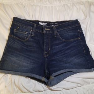 High Rise Denim Jean Shorts